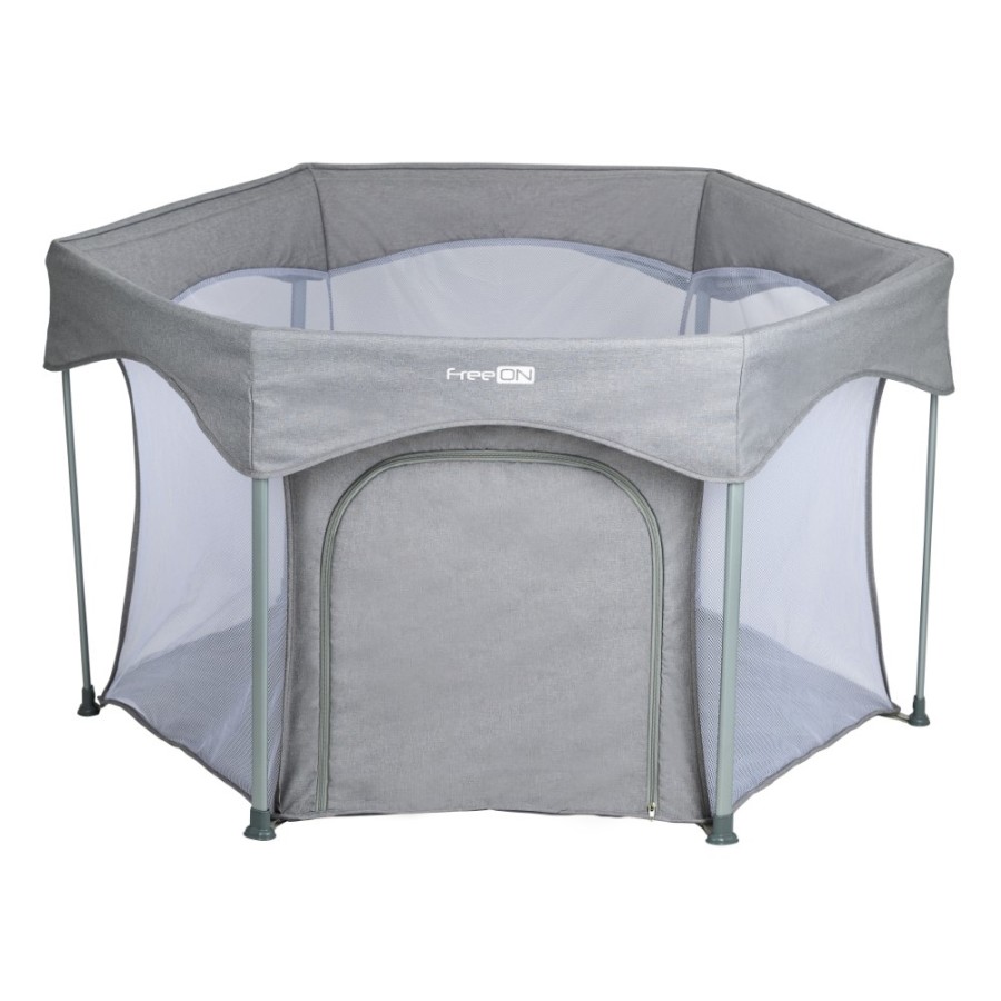 Βρεφικό Πάρκο Εξάγωνο FreeOn Hexagon Quick Melange Grey