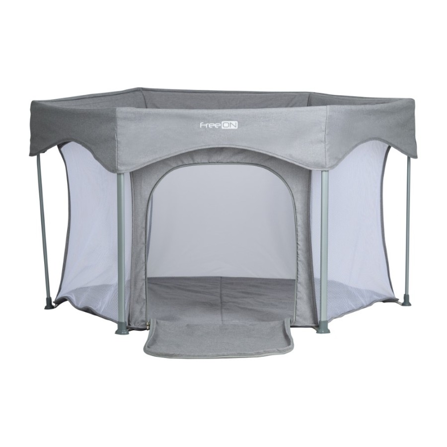 Βρεφικό Πάρκο Εξάγωνο FreeOn Hexagon Quick Melange Grey