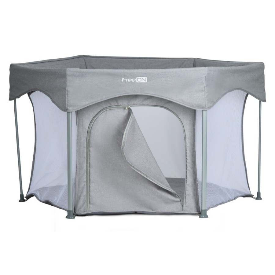 Βρεφικό Πάρκο Εξάγωνο FreeOn Hexagon Quick Melange Grey