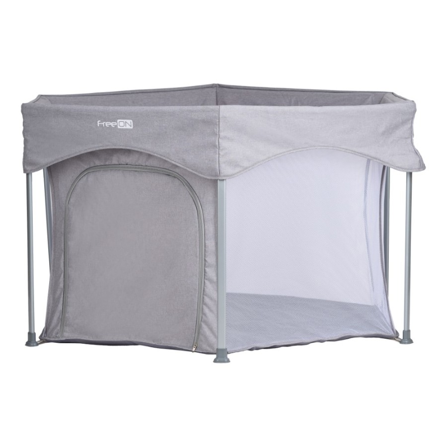 Βρεφικό Πάρκο Εξάγωνο FreeOn Hexagon Quick Melange Grey