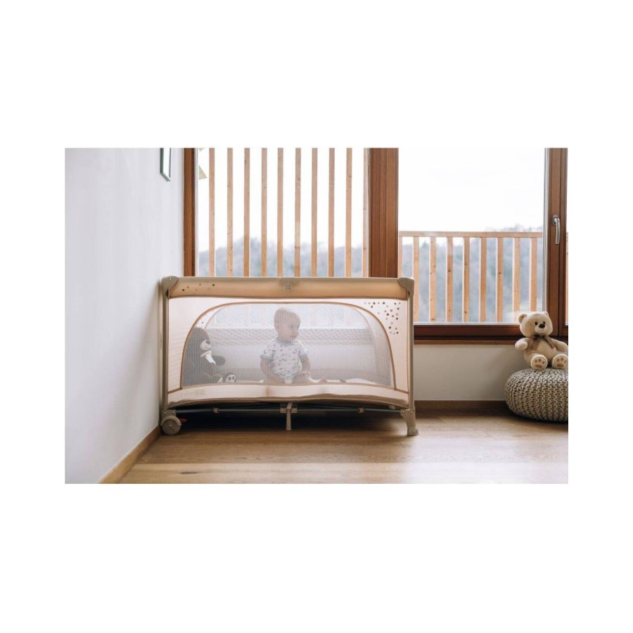 FreeOn Παρκοκρέβατο Travel Cot Nook Beige