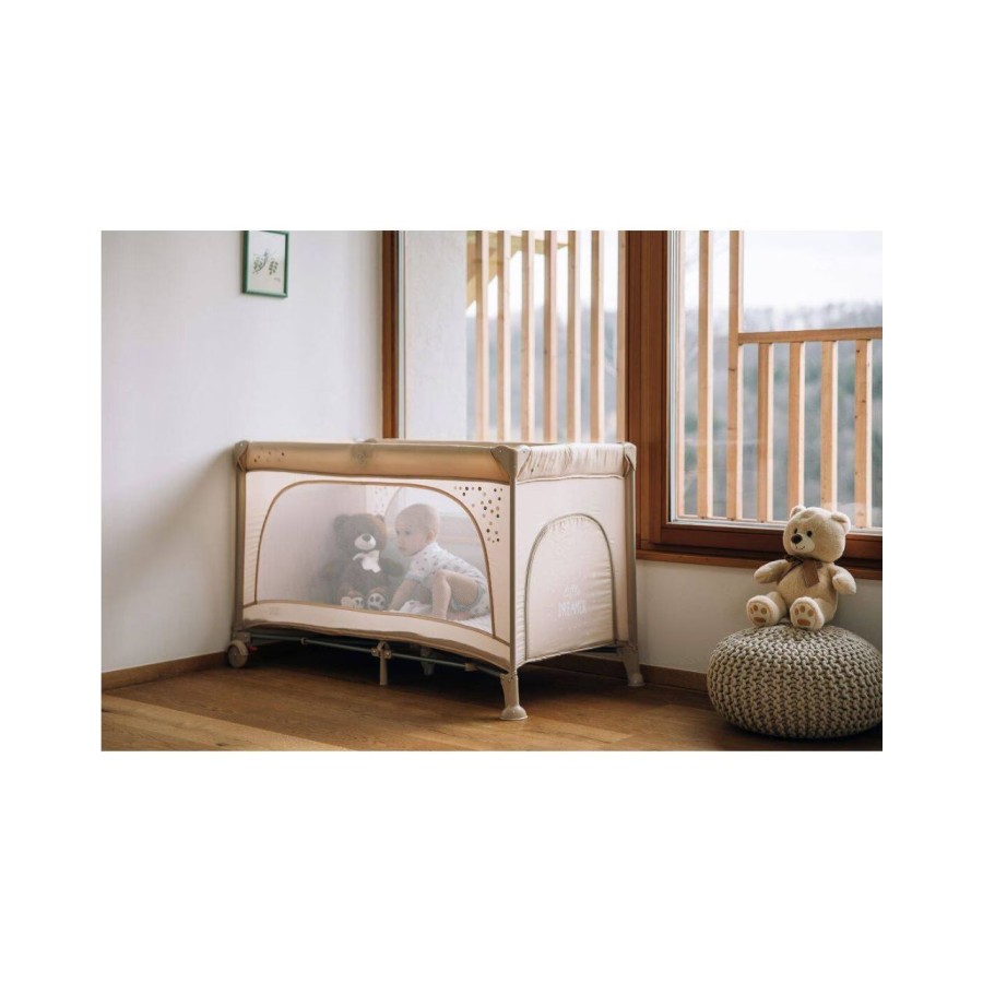 FreeOn Παρκοκρέβατο Travel Cot Nook Beige