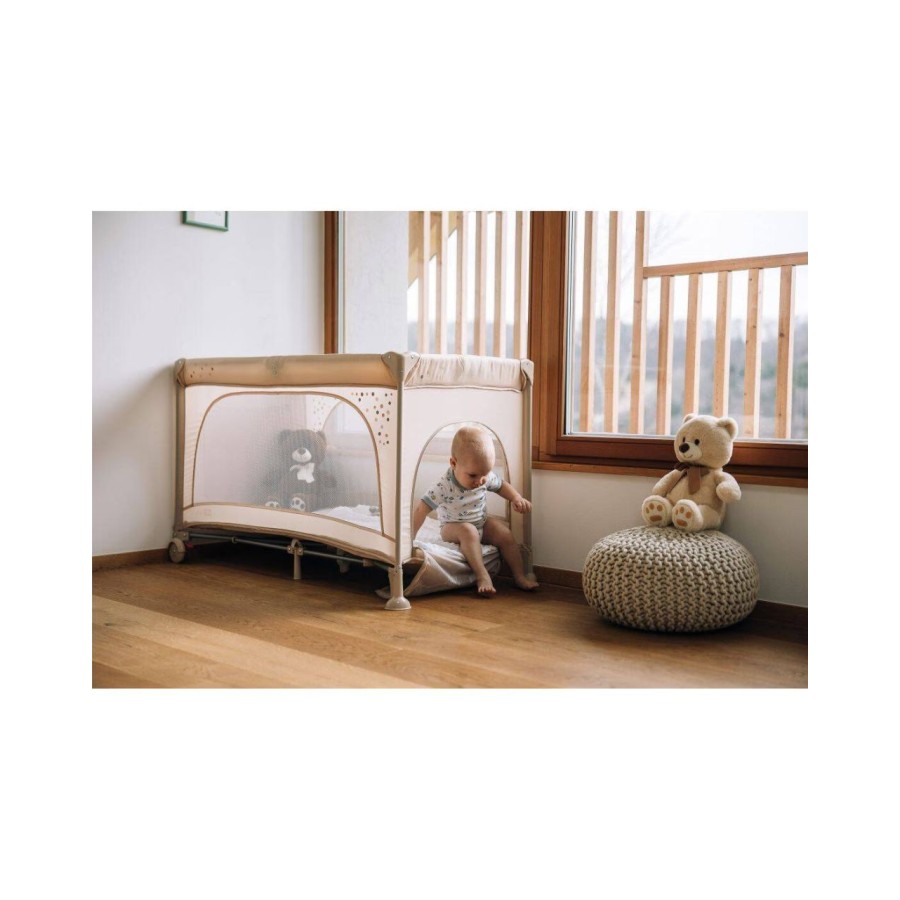 FreeOn Παρκοκρέβατο Travel Cot Nook Beige