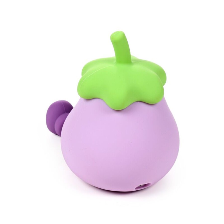 Φωτάκι Νυκτός LED & Βάση Κινητού Μελιτζάνα Puckator Foodiemals Egg Plant
