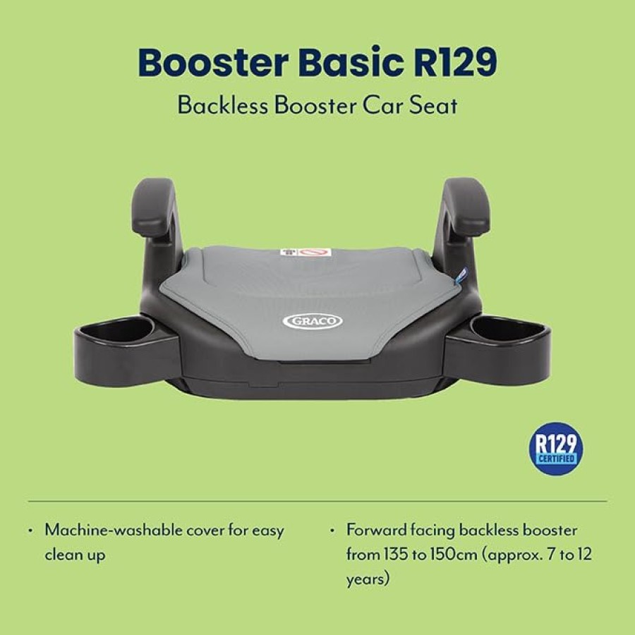 Κάθισμα Αυτοκινήτου GRACO Booster Basic R129 Opal Sky 135-150cm (7-12 ετών)