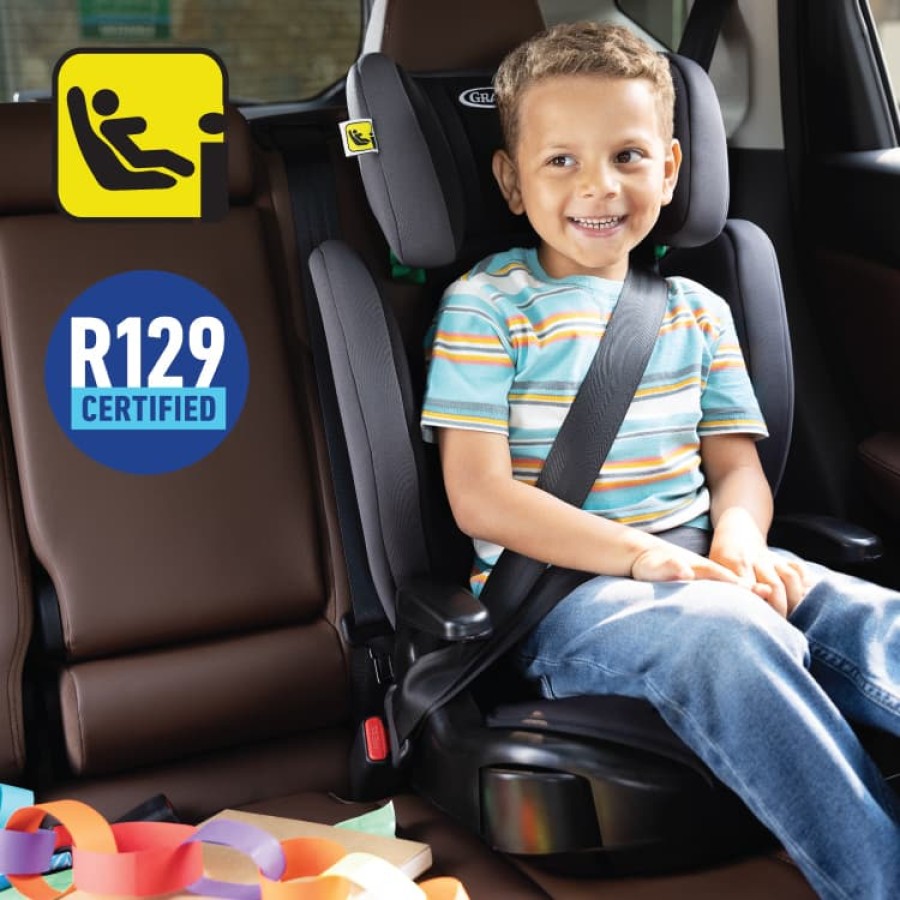 Παιδικό Κάθισμα Αυτοκινήτου GRACO Junior Maxi i-Size R129 Midnight 100-150cm (15-36 κιλά)