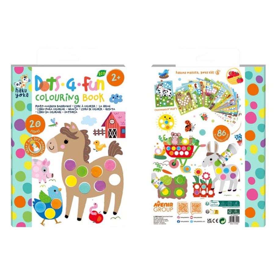 Παιδικό Βιβλίο Ζωγραφικής Avenir Dots 4 Fun Colouring Book Animal