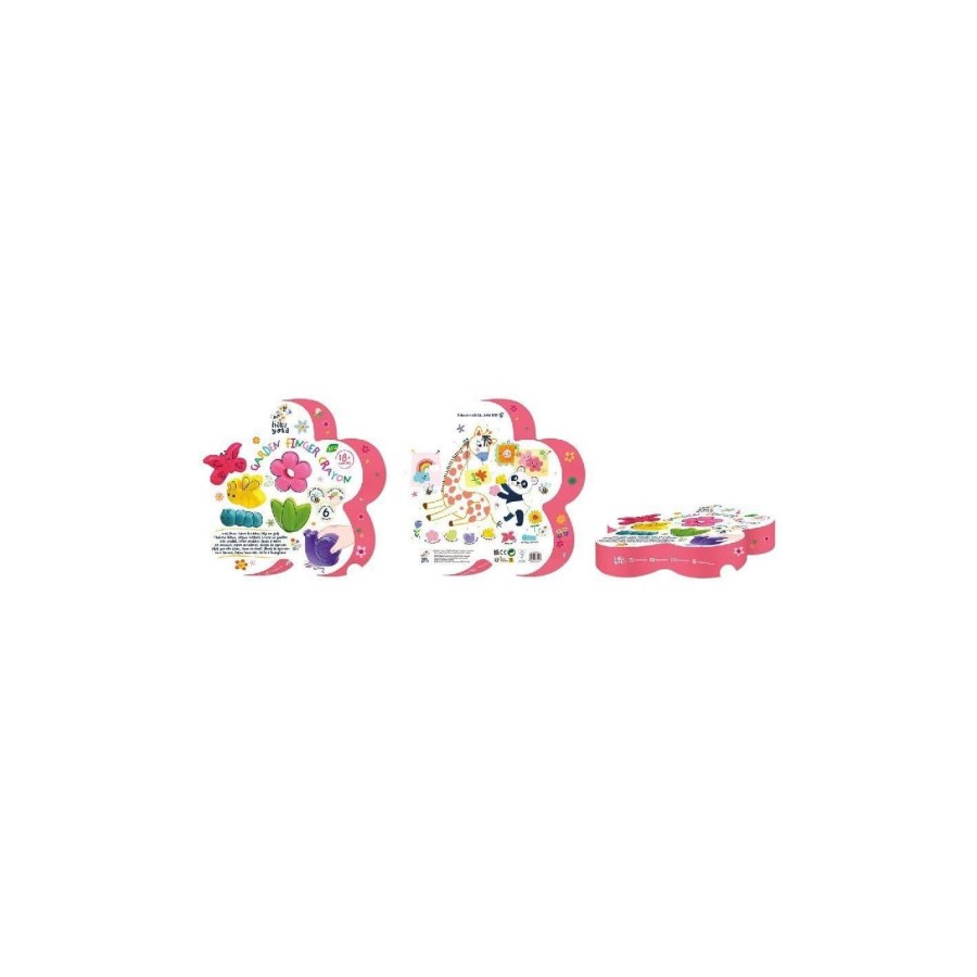 Haku Yoka Παιδικό Σετ Κηρομπογιές Δακτύλων Garden Finger Crayons