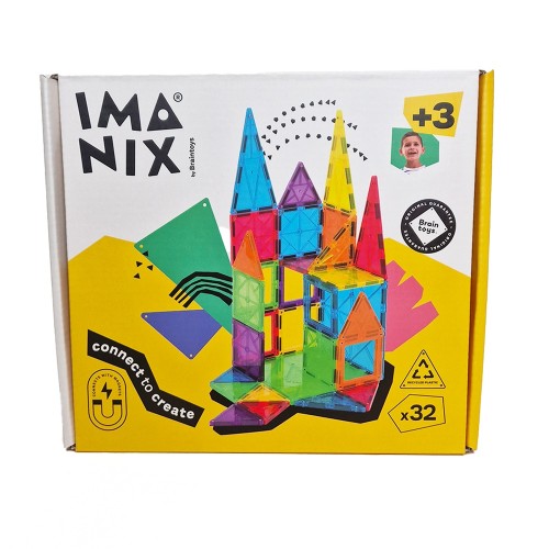 Imanix Μαγνητικό Παιχνίδι 3D Κατασκευών Σετ 32τμχ.