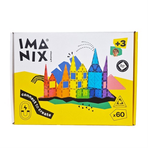 Imanix Μαγνητικό Παιχνίδι 3D Κατασκευών Σετ 60τμχ.