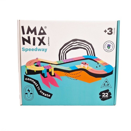 Imanix Μαγνητικό Παιχνίδι Κατασκευών Αυτοκινητόδρομος 22τμχ.