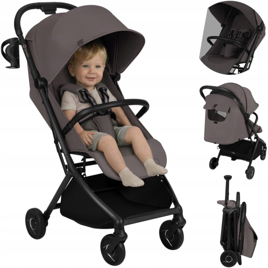 Lionelo Sia Καρότσι Ταξιδίου Έως 22Kg Biege Taupe