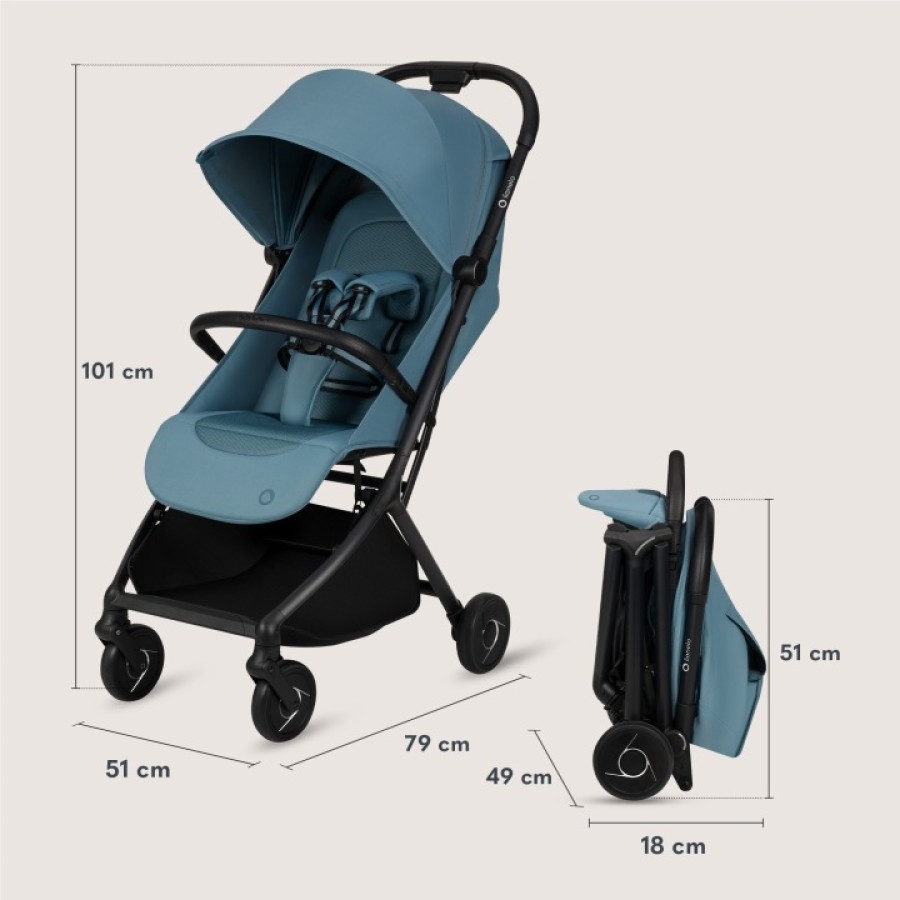 Lionelo Sia Καρότσι Ταξιδίου Έως 22Kg Blue Sky