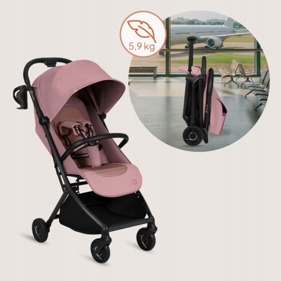 Lionelo Sia Καρότσι Ταξιδίου Έως 22Kg Pink Rose