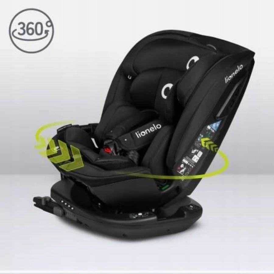 Lionelo Bastian Rwf I-Size Κάθισμα Αυτοκινήτου 40-150 Cm Isofix Gray Stone