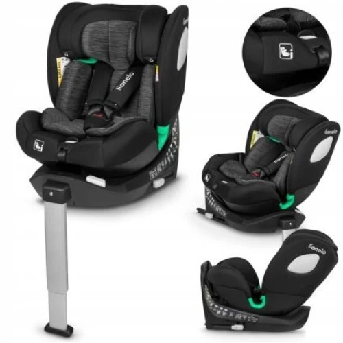 Lionelo Braam I-Size Κάθισμα Αυτοκινήτου 40-150 Cm Isofix Black Carbon