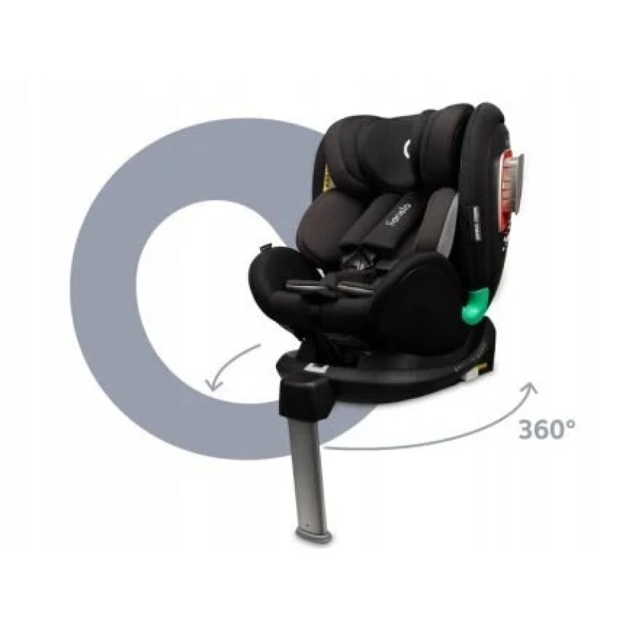 Lionelo Antoon I-Size Κάθισμα Αυτοκινήτου 40-105 Cm Isofix Black 5902581659323