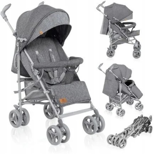 Lionelo Irma Βρεφικό Καρότσι Μπαστούνι Gray 5902581655684