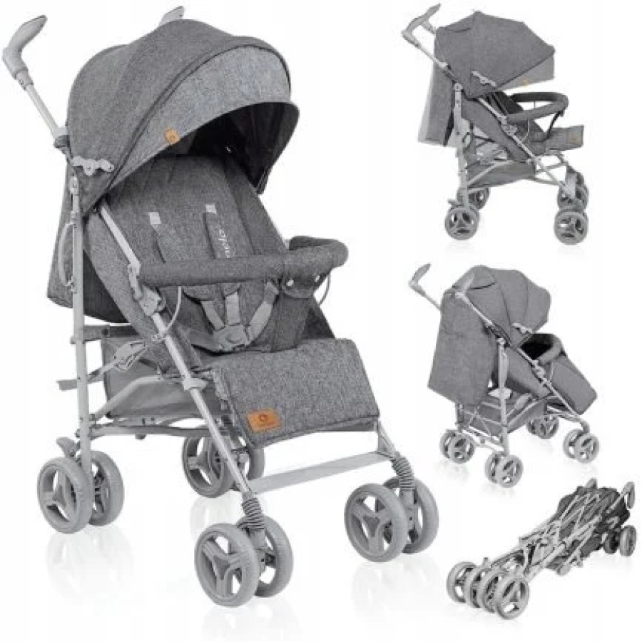 Lionelo Irma Βρεφικό Καρότσι Μπαστούνι Gray 5902581655684
