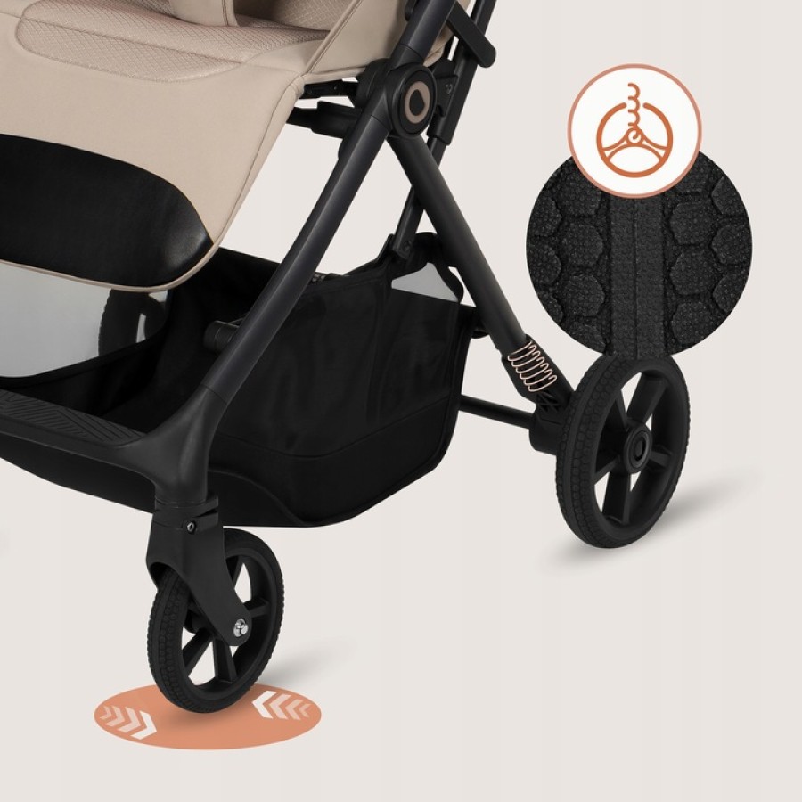 Lionelo Tansi Καρότσι Ταξιδίου Έως 22Kg Beige Sand