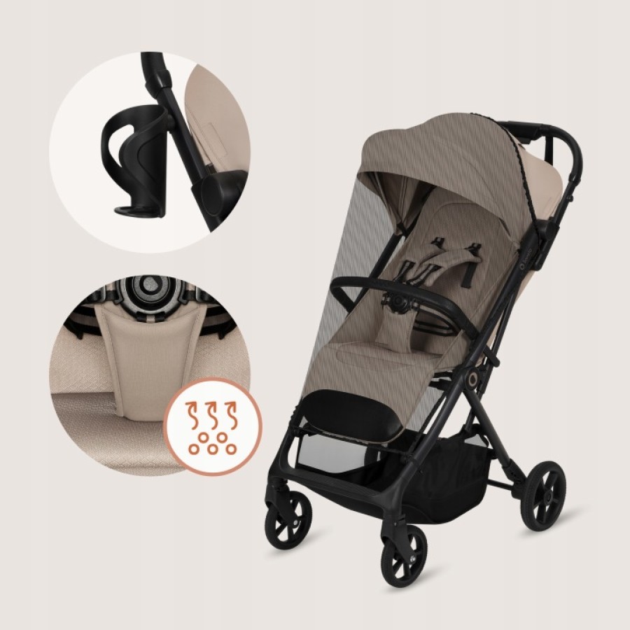 Lionelo Tansi Καρότσι Ταξιδίου Έως 22Kg Beige Sand