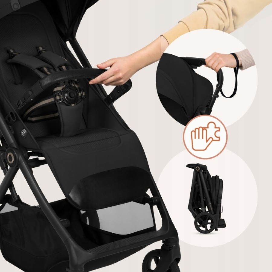 Lionelo Tansi Καρότσι Ταξιδίου Έως 22Kg Black Onyx
