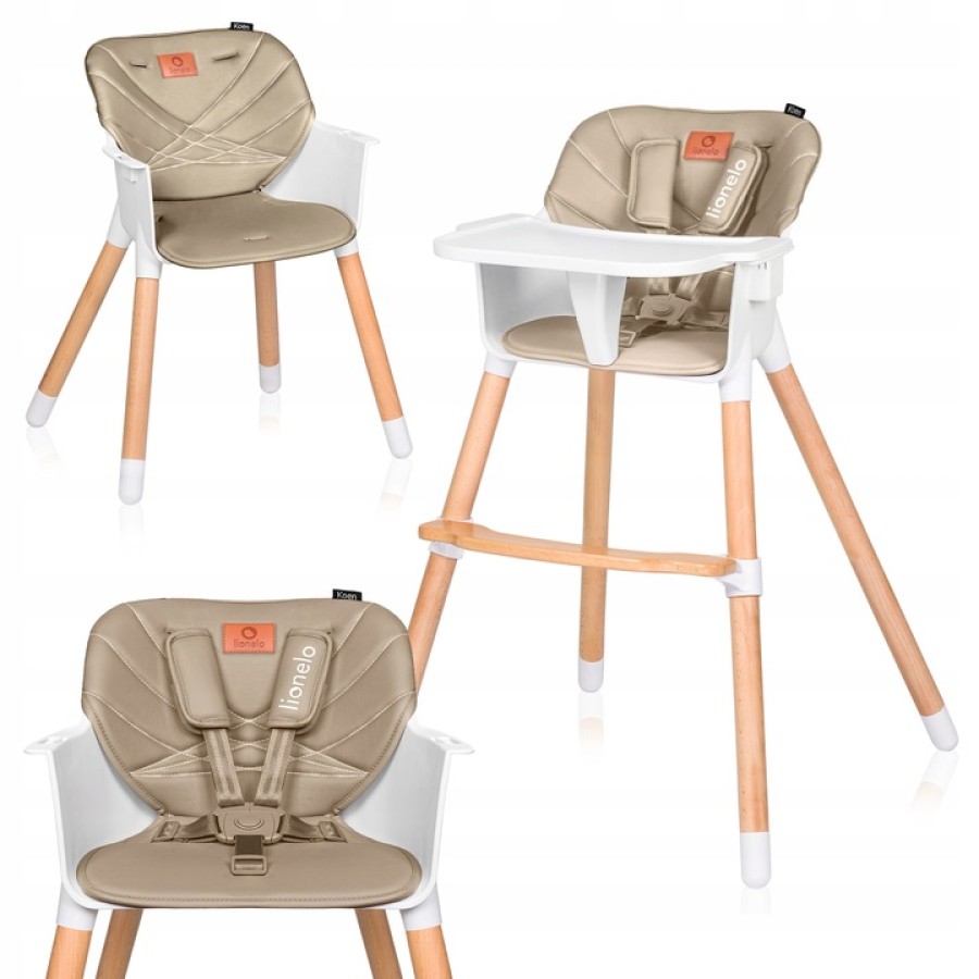 Lionelo Koen Καρεκλάκι Φαγητού 2 Σε 1 Beige Sand