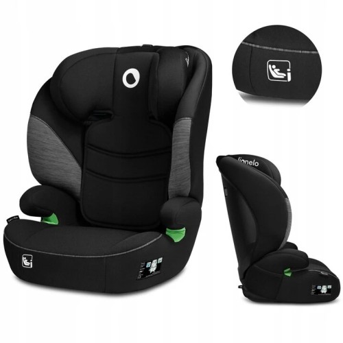 Lionelo Lars Plus I-Size Κάθισμα Αυτοκινήτου 100-150Cm Ή 15-36Kg Black Gray