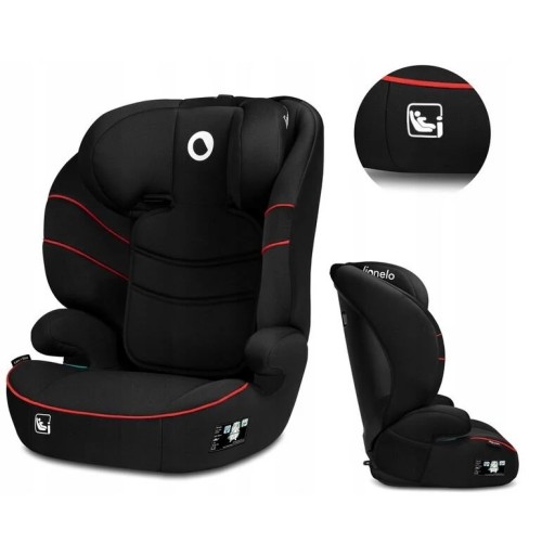 Lionelo Lars Plus I-Size Κάθισμα Αυτοκινήτου 100-150Cm Ή 15-36Kg Sporty Black Red