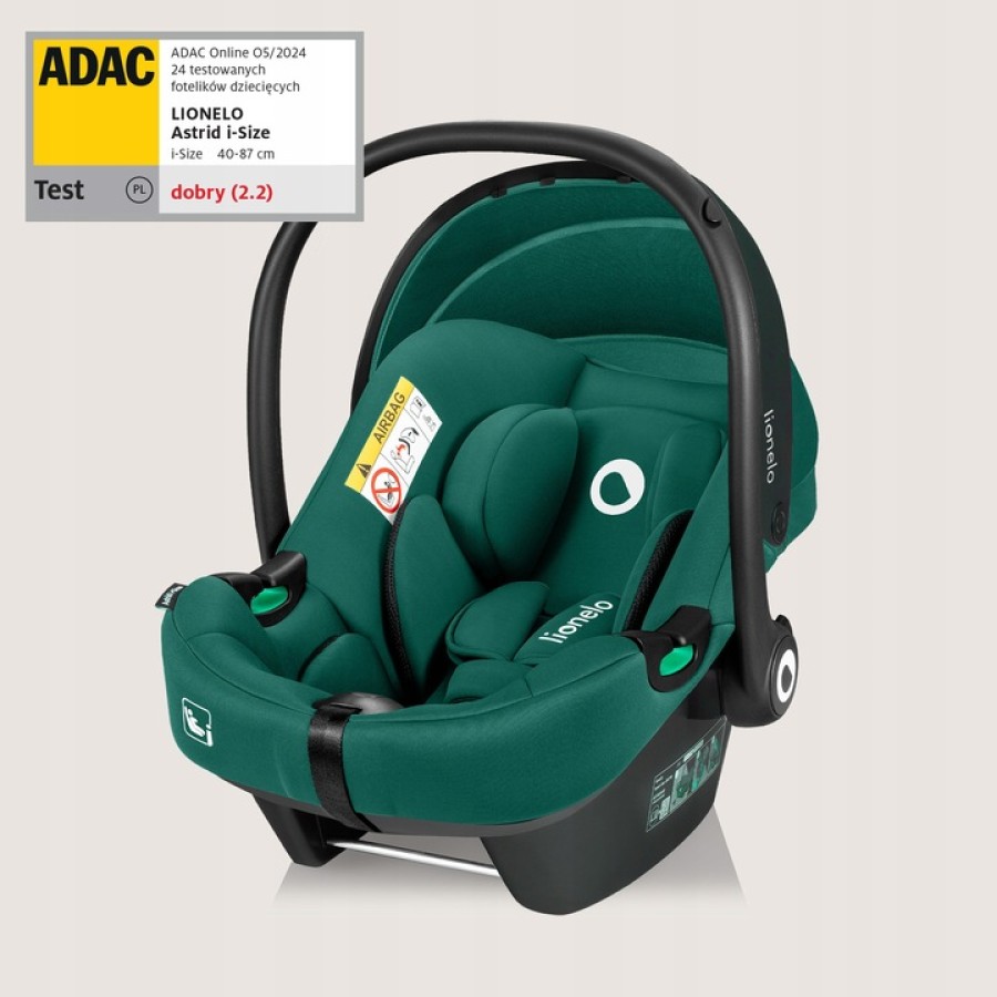 Lionelo Astrid I-Size Κάθισμα Αυτοκινήτου 40-87Cm Green Forest