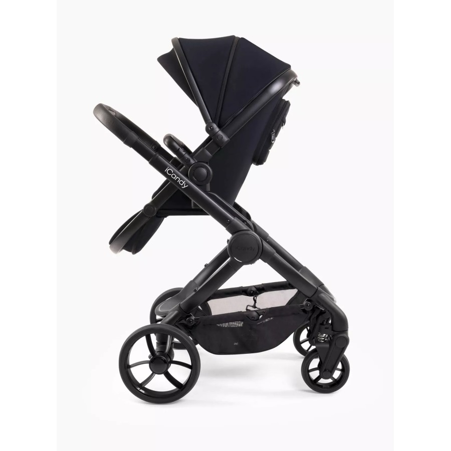 Icandy Peach 7 Παιδικό Καρότσι Πλήρες Σετ 12 Τμχ! - Black