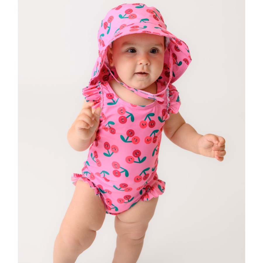 Zoocchini Cape Sunhat Upf50 Cherry - 6-24M
