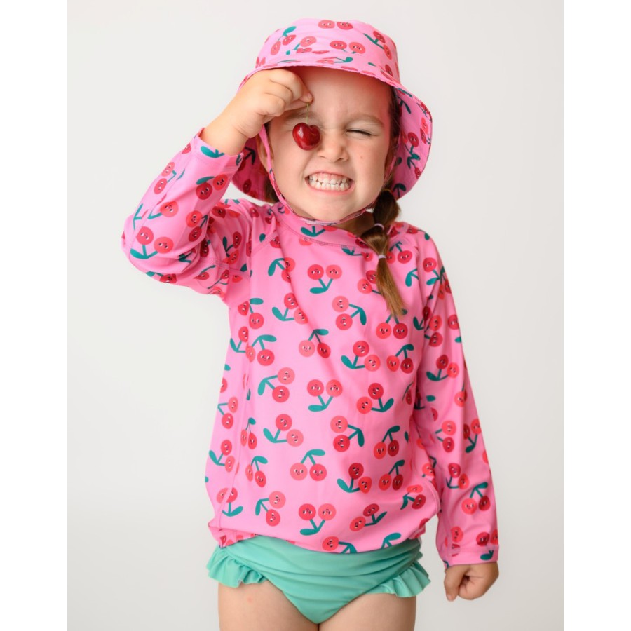 Zoocchini Σετ Uv Μαγιώ Και Μπλούζα Cherry - 2 Ετων