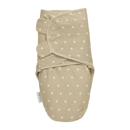 Meyco Swaddle Sweet Heart Sand 0-3 Μηνών