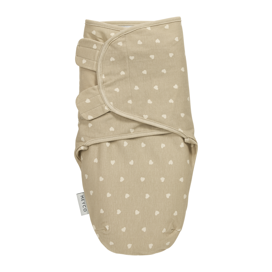 Meyco Swaddle Sweet Heart Sand 0-3 Μηνών