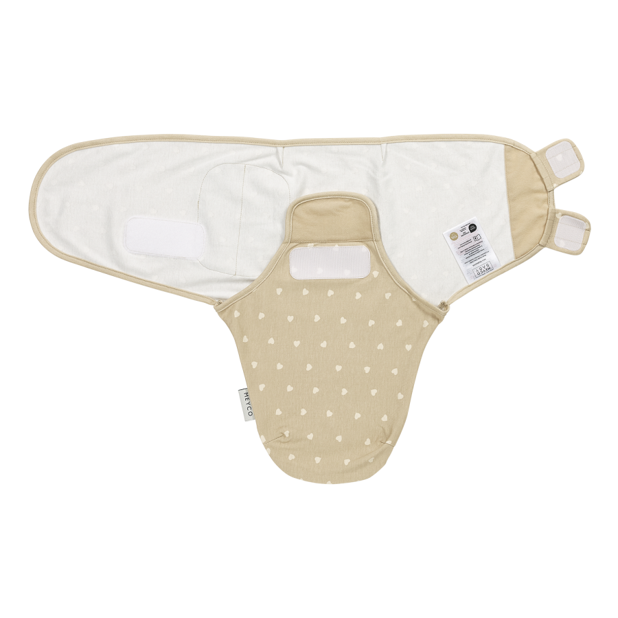 Meyco Swaddle Sweet Heart Sand 0-3 Μηνών