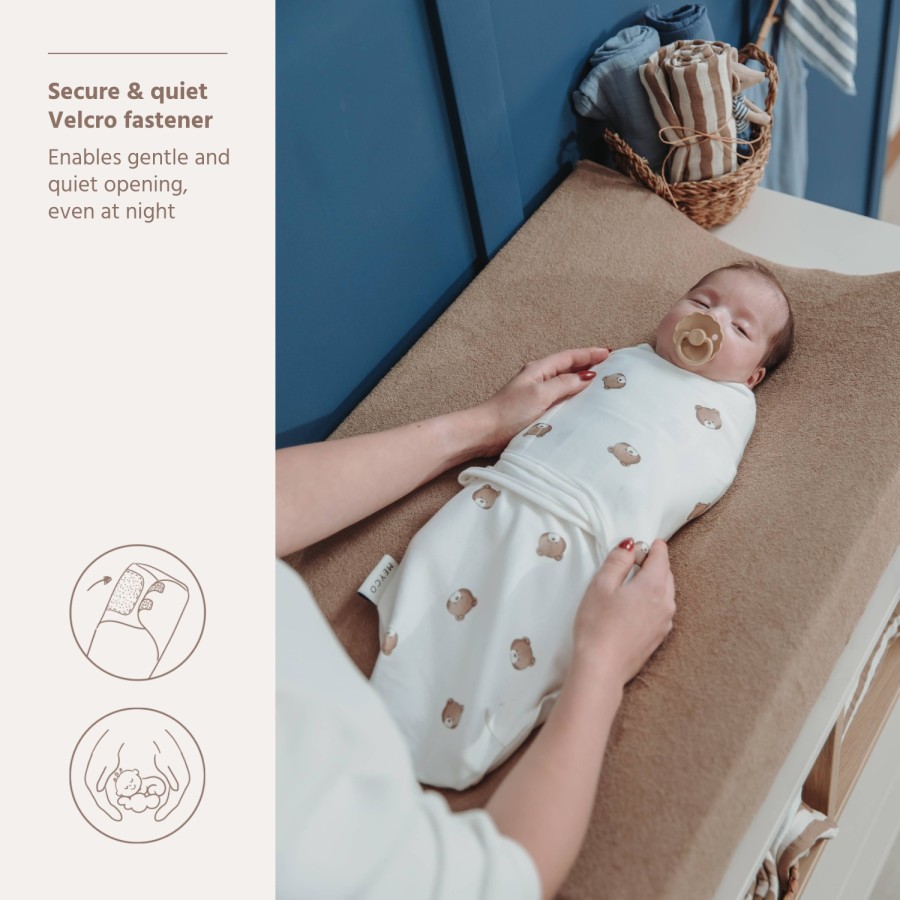 Meyco Swaddle Bear Multicolor 0-3 Μηνών