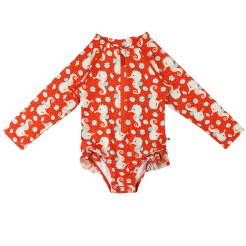 Zoocchini Ολόσωμο Μαγιώ Με Μανίκια Uv Sally The Seahorse - 12-24M