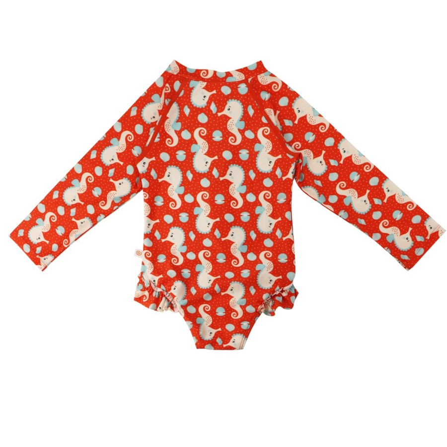 Zoocchini Ολόσωμο Μαγιώ Με Μανίκια Uv Sally The Seahorse - 12-24M