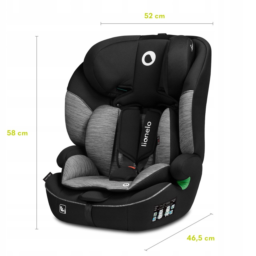 Lionelo Levi One I-Size Κάθισμα Αυτοκινήτου 9-36Kg Black Gray