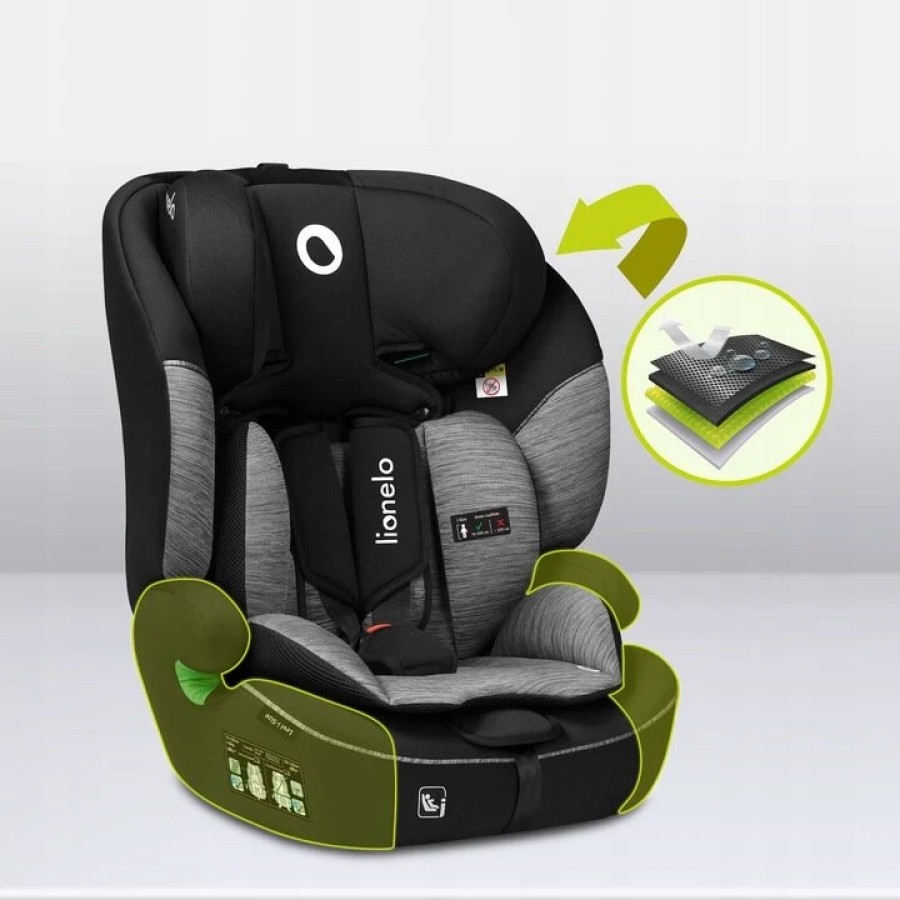 Lionelo Levi One I-Size Κάθισμα Αυτοκινήτου 9-36Kg Black Carbon