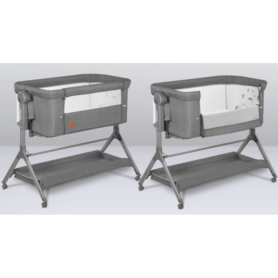 Lionelo Leonie Plus Λίκνο Συγκοίμησης Gray Silver