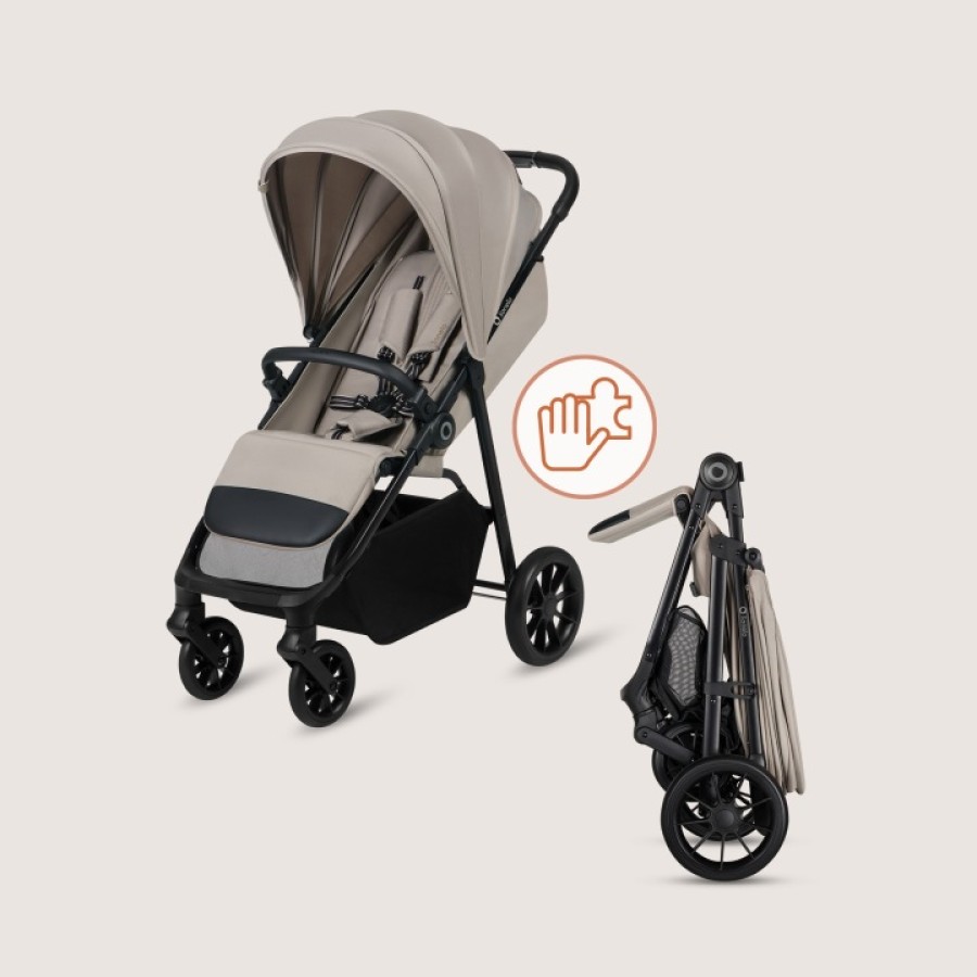 Lionelo Emerald Καρότσι Ταξιδίου Έως 22Kg Beige Sand
