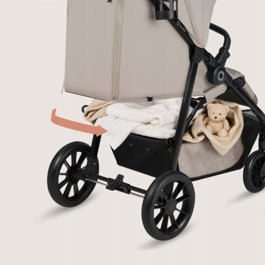 Lionelo Emerald Καρότσι Ταξιδίου Έως 22Kg Beige Sand