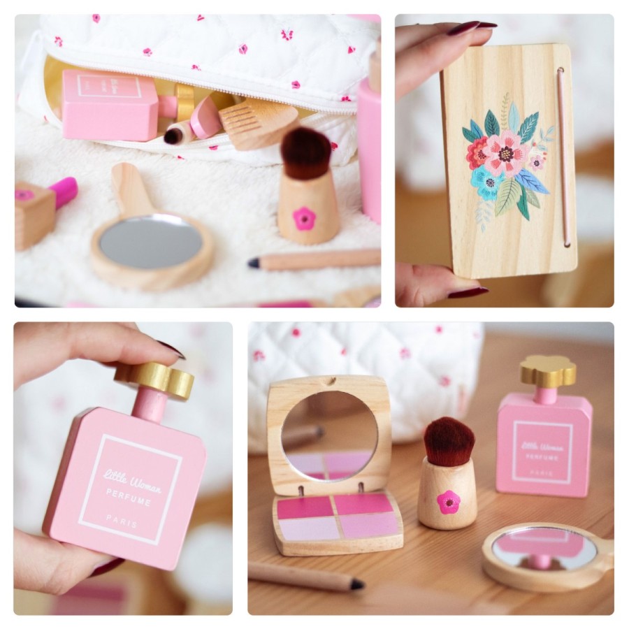 Ξύλινο Σετ Μακιγιάζ & Ομορφιάς (Design Make-up Set) – Παιδικό Παιχνίδι Ρόλων Καλλωπισμού-UMU1347