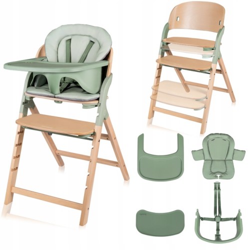 Lionelo Megan Καρεκλάκι Φαγητού 3 Σε 1 Green Wood