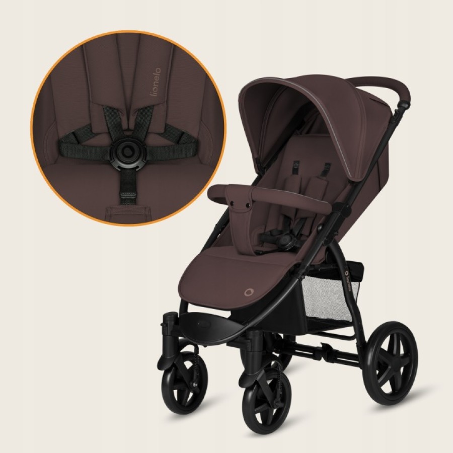 Lionelo Annet Plus Βρεφικό Καρότσι Έως 22Kg Brown Chocolate