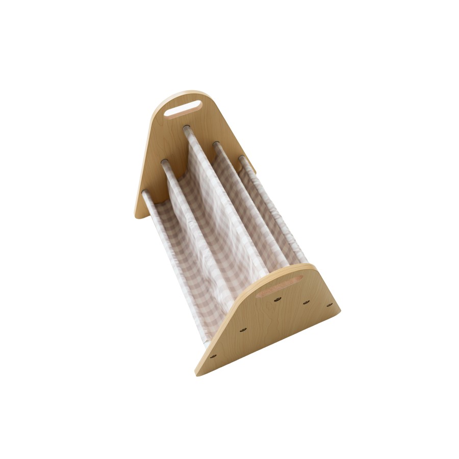 3 Sprouts Παιδική Βιβλιοθήκη Διπλής Όψης Gingham/Beige