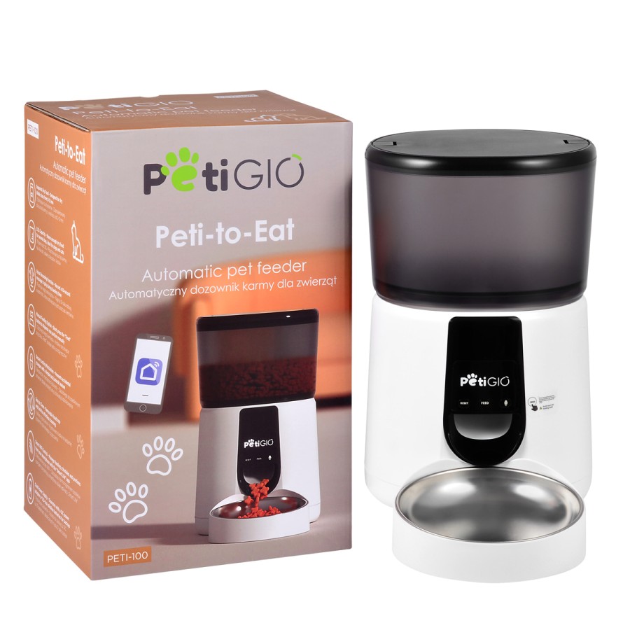 PETIGIO Αυτόματη Ταΐστρα Κατοικιδίων 3.5L WiFi με Tuya App & Φωνητικό Μήνυμα