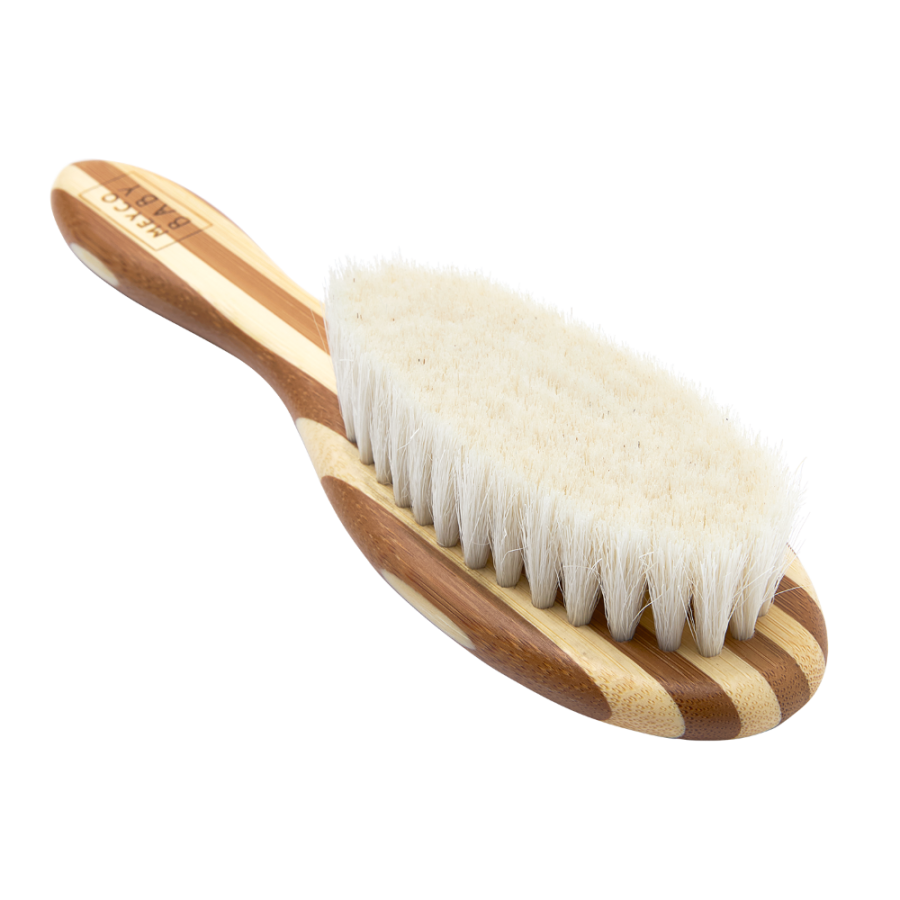 Meyco Baby Βρεφικό Σετ Περιποίησης Μαλλιών Bamboo Stripe Natural/Walnut 3τμχ